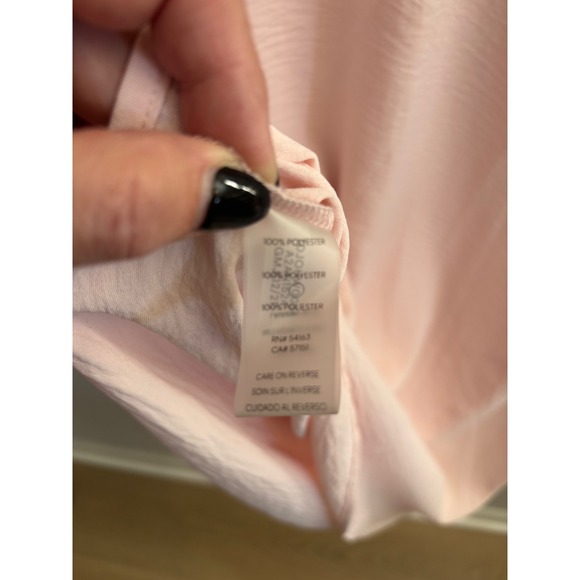 Tommy Hilfiger Pink Textured Collared Short Sleeve Shirt Dress Size 16 - Picture 4 of 5